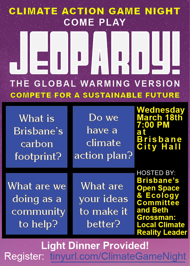 Come Play Jeopardy! The Global Warming Version