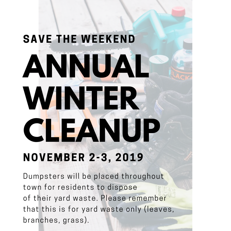 annual winter clean up