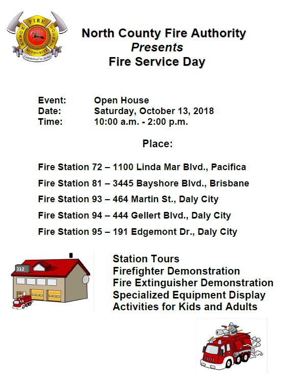 Fire Service Day 2018 flyer